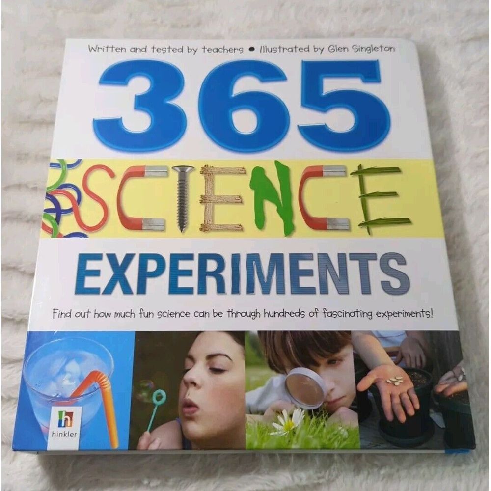 365 Science Experiments Book Hardcover  Science Nature Homeschool‎ Hinkler